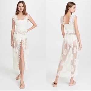 White Lace Maxi Cover Up/Dress